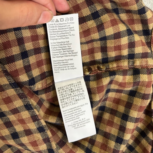 J. Crew cashmere blend plaid button down - Picture 8 of 9